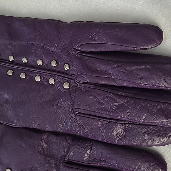 Lthr Gloves - cashmere/wool lining - Picture 3 of 9